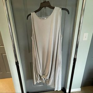 Zenana Outfitters light gray sleeveless t-shirt dress